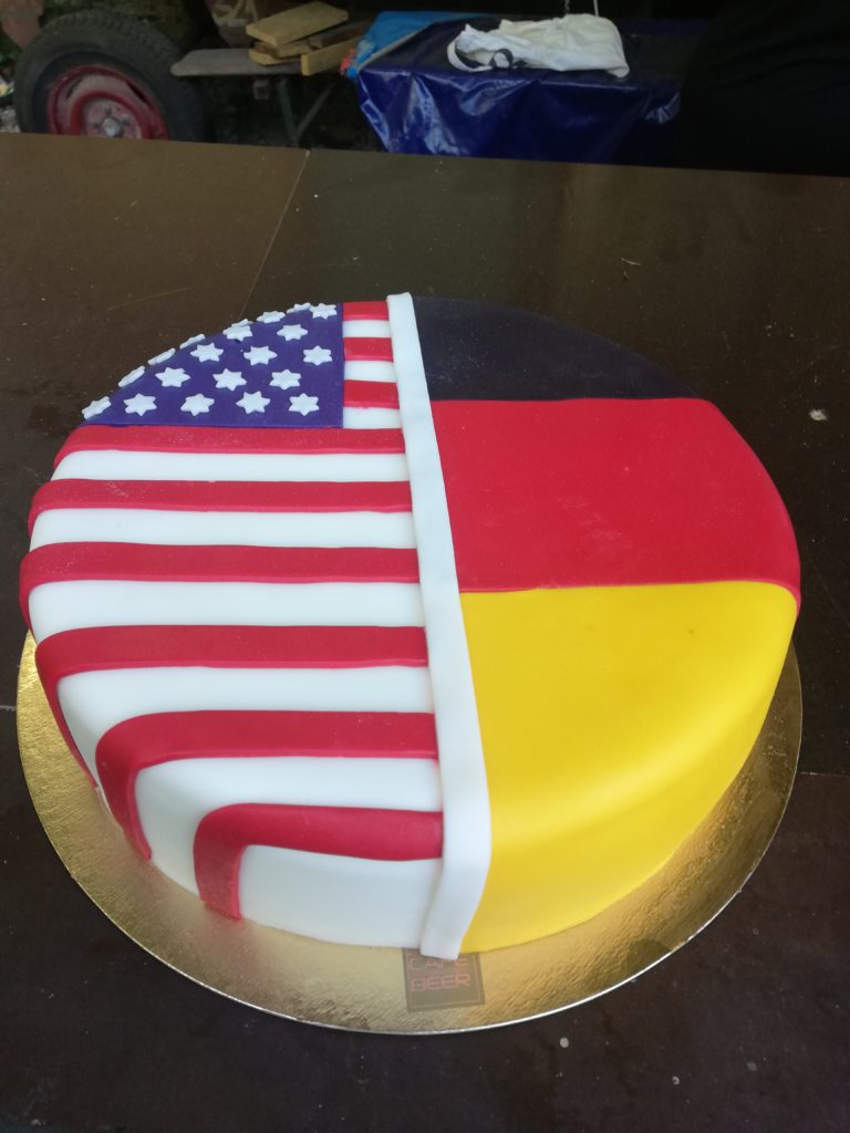 Abschiedskuchen USA/Deutschland